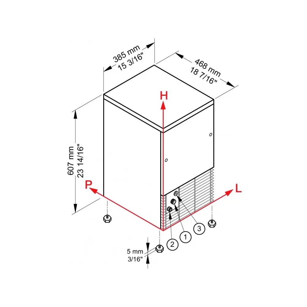 Produttore di ghiaccio Brema mod IMF26 HC