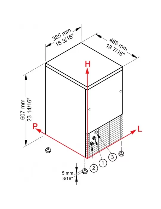 Produttore di ghiaccio Brema mod IMF26 HC