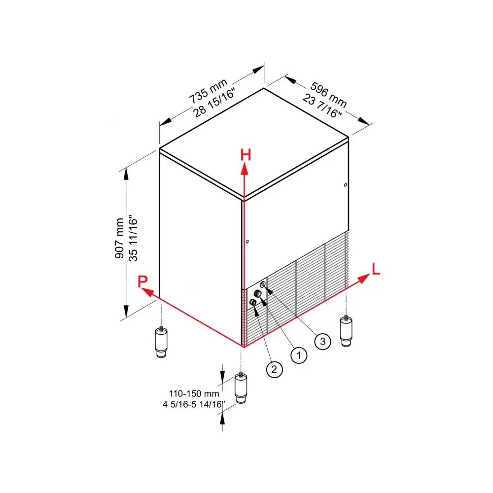 Produttore di ghiaccio Brema mod IMF80 HC